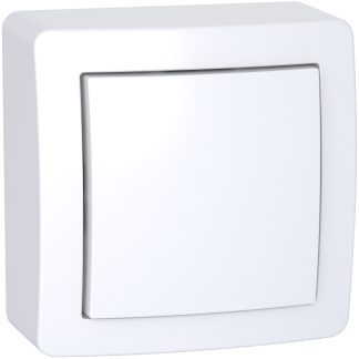 Placca per interruttori Schneider Electric, 1 posto, col. Colore bianco, in Alluminio