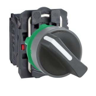 Selettore Schneider Electric XB5AD25C0 a 2 posizioni , diam. foro 22mm