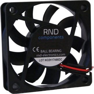 Ventola assiale in c.c. RND, 21.7cfm, 12 V CC, 60 x 60 x 15mm