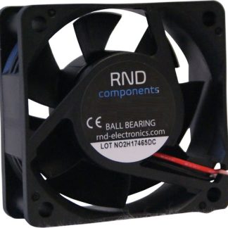 Ventola assiale in c.c. RND, 33.6cfm, 12 V CC, 60 x 60 x 25mm