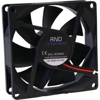 Ventola assiale in c.c. RND, 54.99cfm, 24 V c.c., 80 x 80 x 25mm