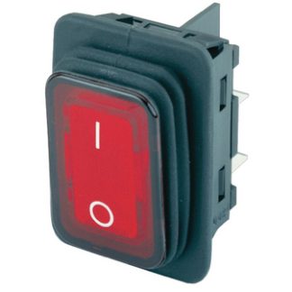 Interruttore a bilanciere Marquardt, DPST, (On)-Off Illuminato