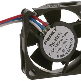 Ventola assiale in c.c. ebm-papst, 4.6m³/h, 5 V CC, 25 x 25 x 8mm