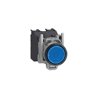 Unità completa pulsante Schneider Electric, Ritorno a molla, 1NO, luminoso, IP66 Montaggio a pannello