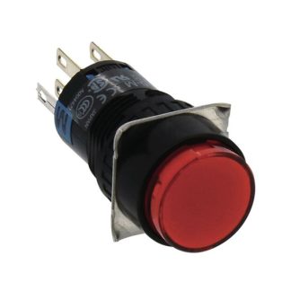 Interruttore a pulsante illuminato Idec, Momentaneo, 2CO, luminoso, IP65 Montaggio a pannello