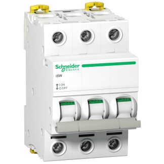 Interruttore di isolamento Schneider Electric A9S65340 serie iSW, 3P, 3 NA, 40A, 415V, per guida DIN, IP20