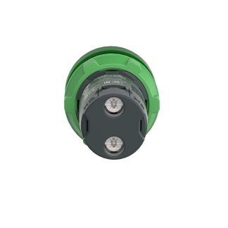 Luce pilota completa XB5EVG3, LED universale, foro 22mm, Montaggio a pannello, IP66 Harmony XB5
