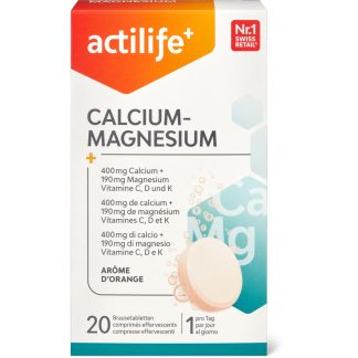 Actilife · Шипучие таблетки · Кальций и магний 20шт