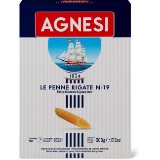 Agnesi · penne rigate N°19 500гр.