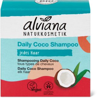 Alviana Naturkosmetik Daily Coco · Твердый шампунь · Все типы волос 60гр.