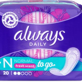 Always Daily · Ежедневные прокладки · Нормальные - Свежий аромат 2 × 20шт