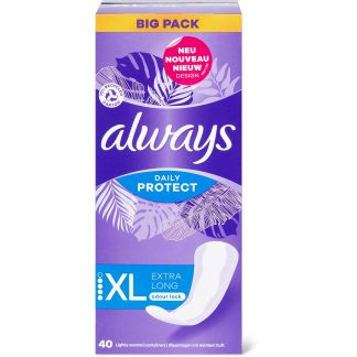 Always Daily Protect · Ежедневные прокладки · Удлиненные 40шт