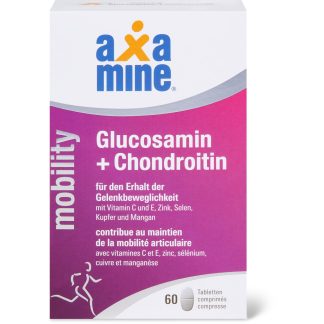 Axamine Mobility · Tablets ·gr.lucosamin & Chondroitin 30гр.
