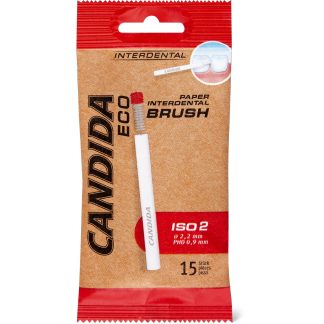Candida Eco Interdental · Бумажный межзубной ершик · ISO 2 15шт