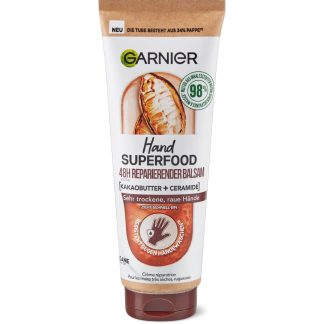 Garnier Hand Superfood · Крем для рук · Масло какао и керамиды 75 мл