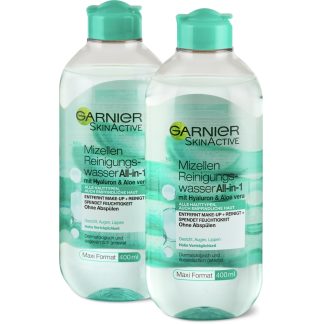 Garnier SkinActive · Мицеллярная вода · Алоэ вера 2 × 400 мл