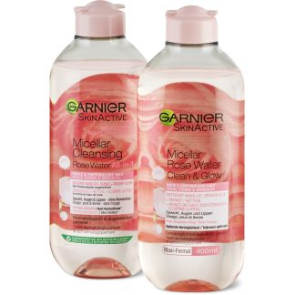 Garnier SkinActive · Мицеллярная вода · Роза 2 × 400 мл