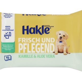 Hakle Pflegende Sauberkeit · Влажные салфетки · Ромашка и алоэ вера 42шт