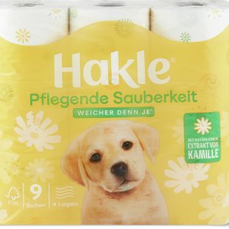 Hakle Pflegende Sauberkeit · Туалетная бумага · 4 слоя 9шт