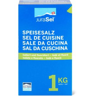 Jura-Sel · Поваренная соль · Содержит фтор и йод 1 kg