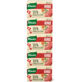 Knorr · Говяжий бульон · Бруски по 5 литров 10 × 22гр.