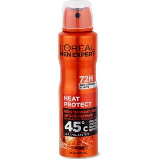 L'Oréal Paris Men Expert Heat Protect · Спрей-дезодорант · 72 ч, 0% спирта 150 мл
