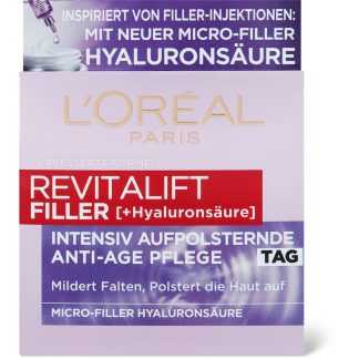 L'Oréal Paris Revitalift Filler · Дневной крем против старения · Гиалуроновая кислота 50 мл