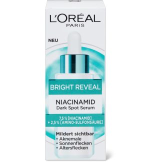 L'Oréal Paris Bright Reveal · Сыворотка · 7,5% ниацинамида + 2,5% аминосульфоновой кислоты 30 мл