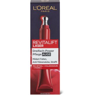 L'Oréal Paris Revitalift Laser X3 · Крем для глаз · Гиалуроновая кислота + Про-ксилан 15 мл