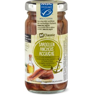 Мигрос · Кантабрийские анчоусы MSC · в оливковом масле 55гр.