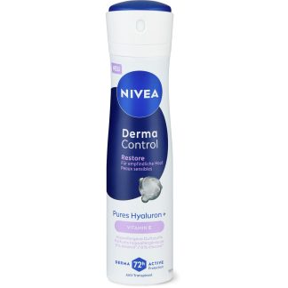 Nivea Derma Control · Дезодорант-спрей · Восстановление, 72 ч, 0% спирта 150 мл