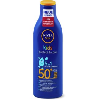 Nivea Sun Kids · Детский солнцезащитный крем · 50+, UVA/UVB, водостойкий 200 мл