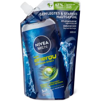 Nivea Men · Наполнитель для душа гр.эла · Energy 500 мл