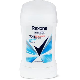 Rexona Cotton Dry · Дезодорант-карандаш · 72 ч, 0% спирта 50 мл