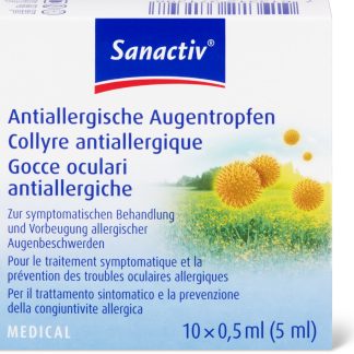 Sanactiv Medical · Противоаллергические глазные капли 10шт