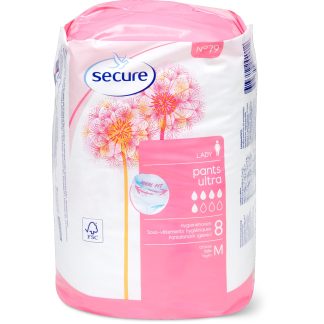 Secure N° 79 · Гигиеническое нижнее белье · Трусики Ultra - Размер M - Женские 2 × 8шт