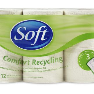Soft Comfort Recycling · Туалетная бумага · 3 слоя 12шт