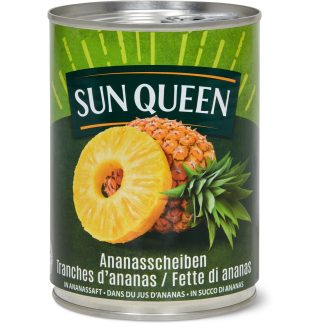 Sun Queen · Ананасовые ломтики · в ананасовом соке 340гр.