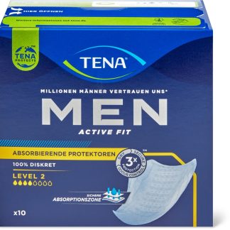 Tena Men · Прокладки для трусов · уровень 2 10шт