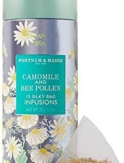 Fortnum and Mason - Camomile and Bee Pollen Infusion 15 Tea Bags 30g Tin (1 Pack)