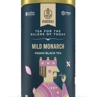 HOUSE OF HINDRAJ Hindraj Assam Black Tea (Mild Monarch)| Tea Bags|Long Leaf & Aromatic Black Tea|Classic Natural Assam Black Tea|100% Authentic And Freshly Sourced - (18 Tea Bags, 1.5 G Each)