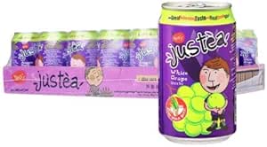 Yeo's Justea White Grape Flavoured Tea w/Aloe Vera Bits, 24 x 300ml