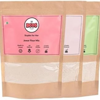 BCOS Foods Value Millet Combo | Natural Healthy Low Carb Millet Flour | Low Gluten | Protein & Vitamin Rich | Multi Millet + Ragi + Jowar | Low Glycemic Multipurpose Atta | Easy to Cook Flou