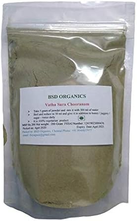 BSD Organics Vatha Sura Kudineer Chooranam - Herbal Tea - 50 Gram / 1.7 Ounce