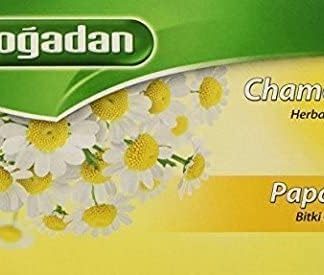 Doğadan Papatya (Chamomile) Herbal Tea 20 Tea Bags, Pack of 3