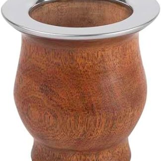 Argentine Camionero Carob Wood Mate with Stainless Steel Ferrule