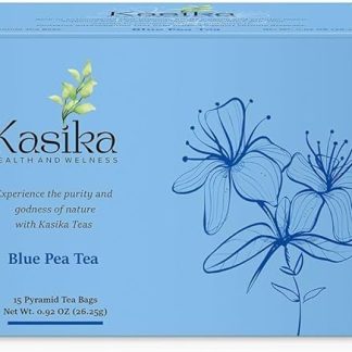 KASIKA s Blue Pea Tea With Vibrant Color | Natural Fresh & Herbal Tea | Caffeine Free And No Additives Or Artificial Flavors, (15 Tea Bags) 26.25 Gm