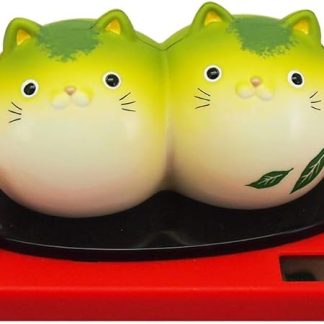 Kokusai dsp RC-20GR Solar Maneki Neko Tea Confectionery Cat, Matcha Mochi