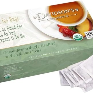 Davidson's Organics, Hibiscus Flowers, 100-count Unwrapped Tea Bags(Pack of 1)