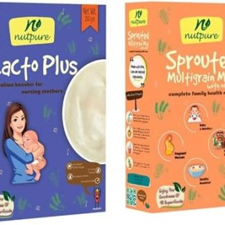 Nutpure Nutritious Lacto Plus & Sprouted Multigrain Mix With Nuts For Kids |Lacto Plus for Lactating Women | Combo Set 2